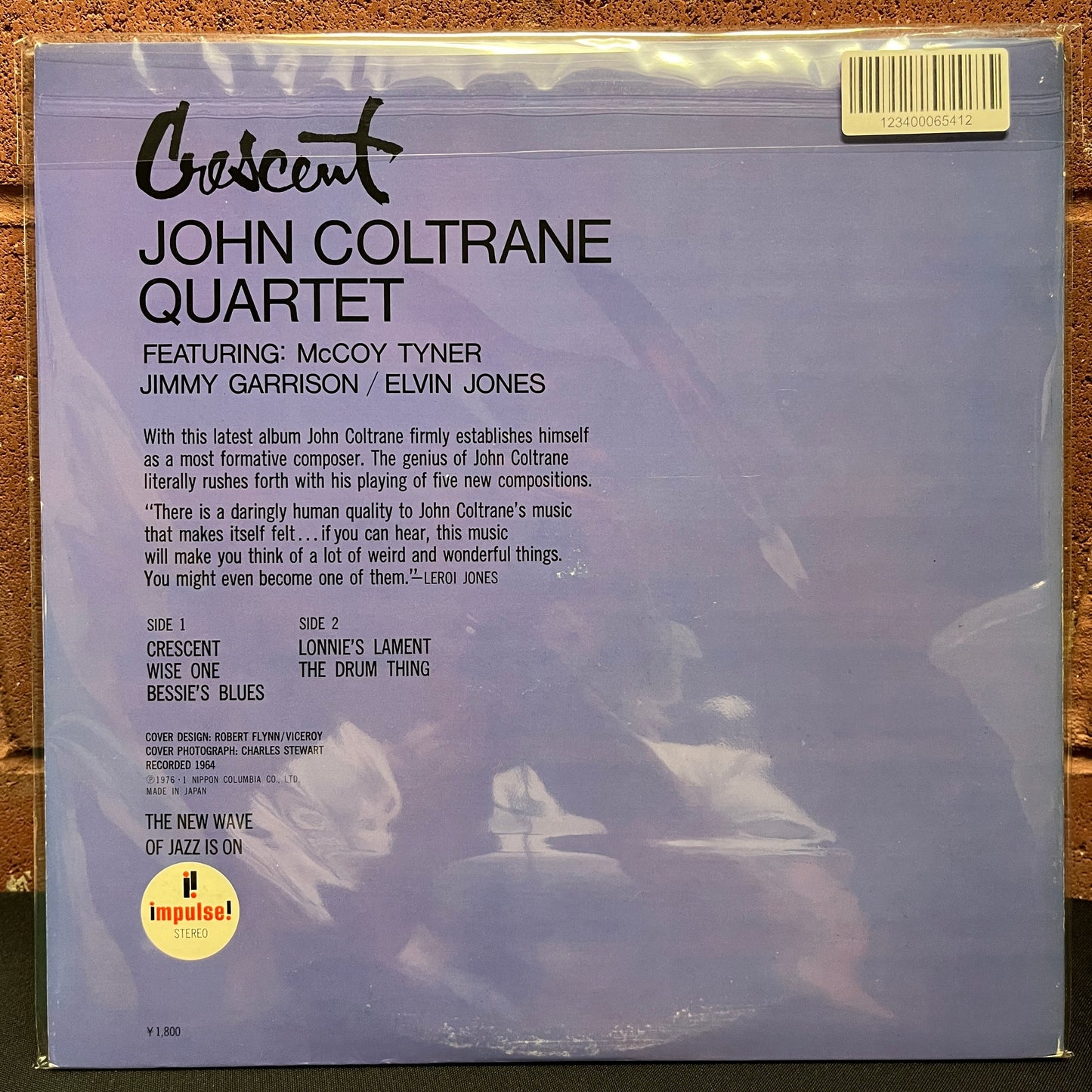 Used Vinyl: John Coltrane Quartet "Crescent" LP (1976 Japanese Issue)