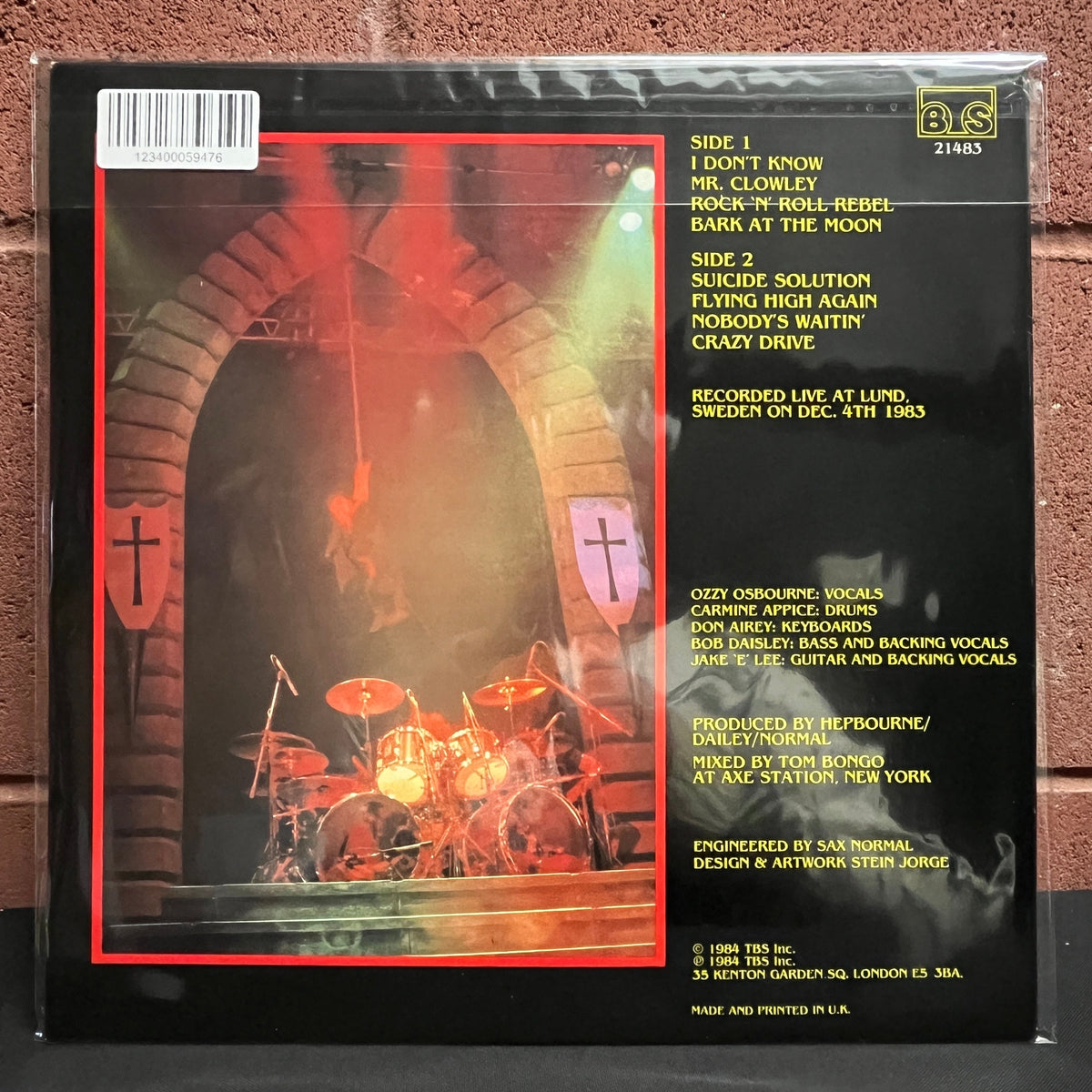 Used Vinyl: Ozzy Osbourne "Rock'N'Roll Rebel (Live in Sweden 1983)" LP (1984 UK Press)