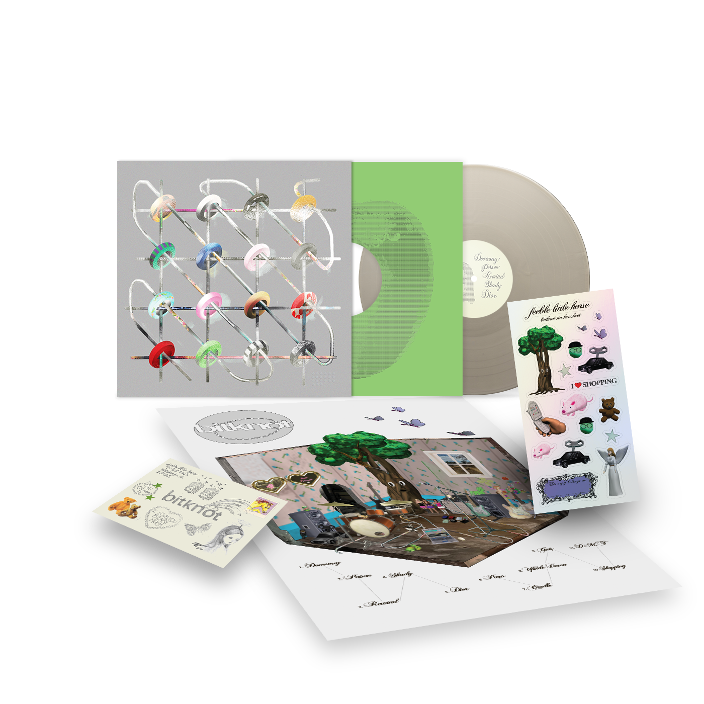 PRE-ORDER: feeble little horse "bitknot" LP (Indie Exclusive Metallic Silver Vinyl)