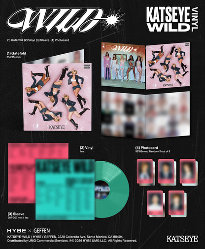 PRE-ORDER: Katseye "Wild" 12" EP (Precious Jade Color Vinyl)