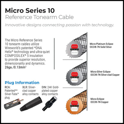 Wireworld - Micro-Silver Eclipse™ 10 Tonearm Cable