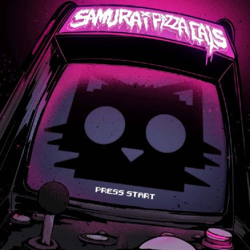 Samurai Pizza Cats/Press Start (Limited Pink-Lilac Splatter Vinyl) [LP]