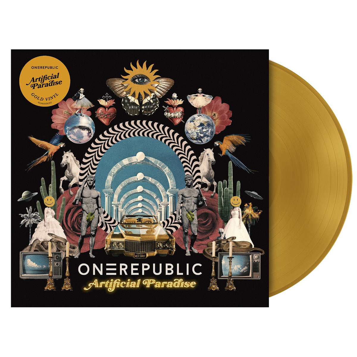 DAMAGED COVER: One Republic "Artificial Paradise" LP (Gold Vinyl)
