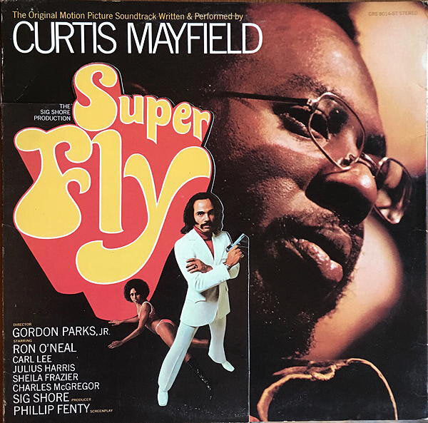 DAMAGED COVER: Curtis Mayfield "Superfly" LP (Die Cut) (Copy)