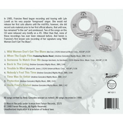Francine Reed - Early Solo Recordings & Unreleased 80s Masters - CD