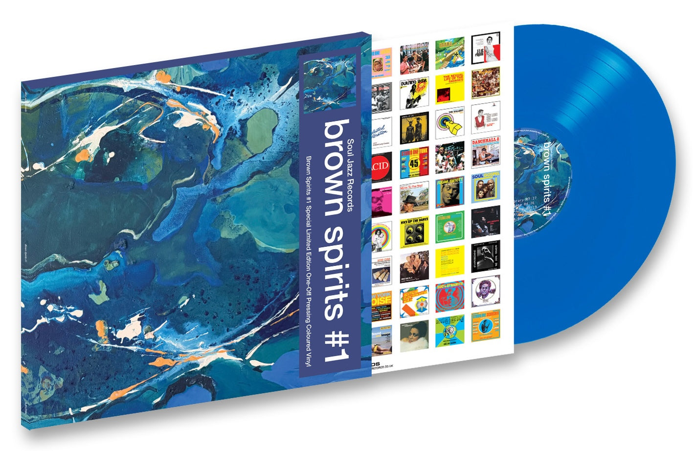 PRE-ORDER: Brown Spirits "Brown Spirits #1" LP (Indie Exclusive Transparent Blue Vinyl)