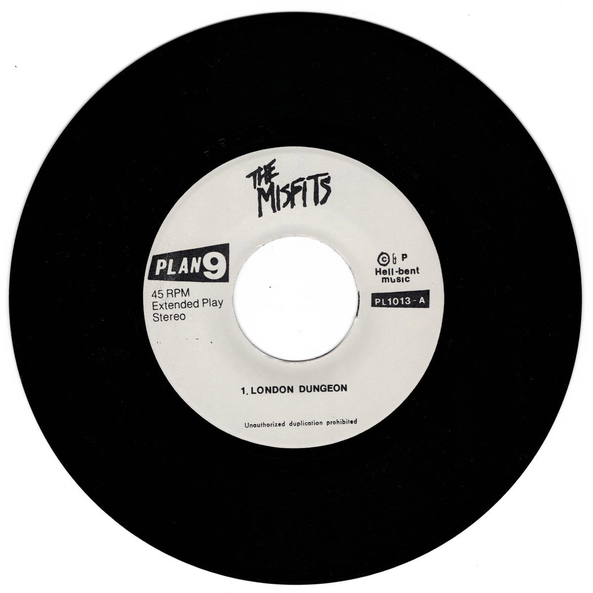 The Misfits - 3 Hits From Hell - 7" 45 rpm
