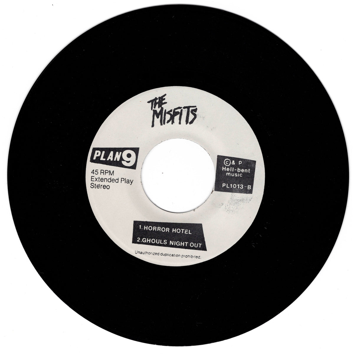 The Misfits - 3 Hits From Hell - 7" 45 rpm