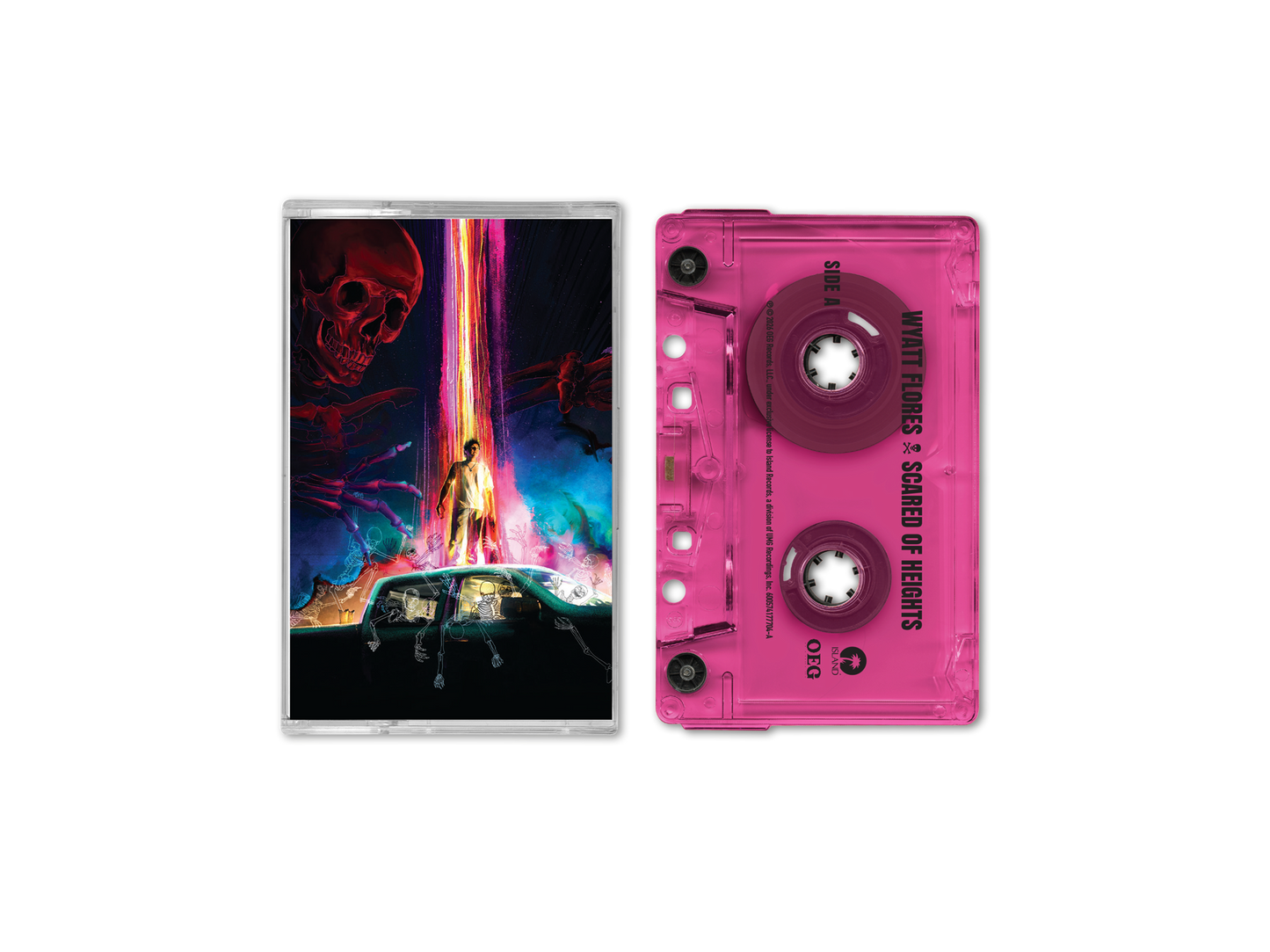 PRE-ORDER: Wyatt Flores "Scared of Heights" Cassette (Pink Body)