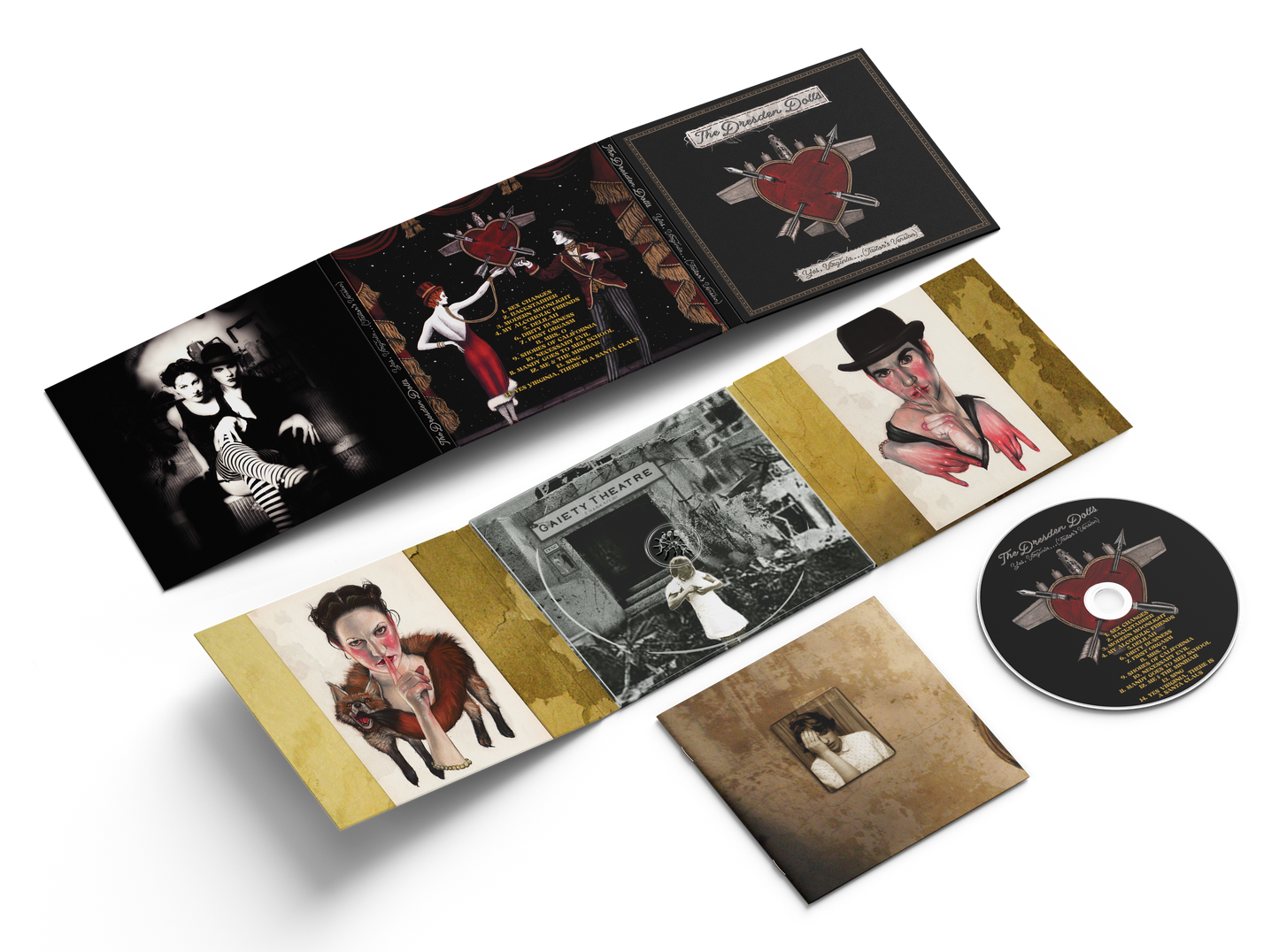 PRE-ORDER: Dresden Dolls "Yes, Virginia...(Tailor's Version)" CD (6 Panel Digipak)