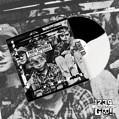 Pinhead Gunpowder "Carry The Banner" LP (White & Black Split Vinyl)