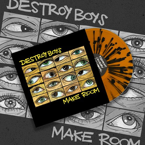 Destroy Boys "Make Room" LP (Gold With Black Splatter Vinyl)