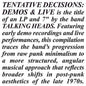 Talking Heads - Tentative Decisions: Demos & Live - LP + 7"