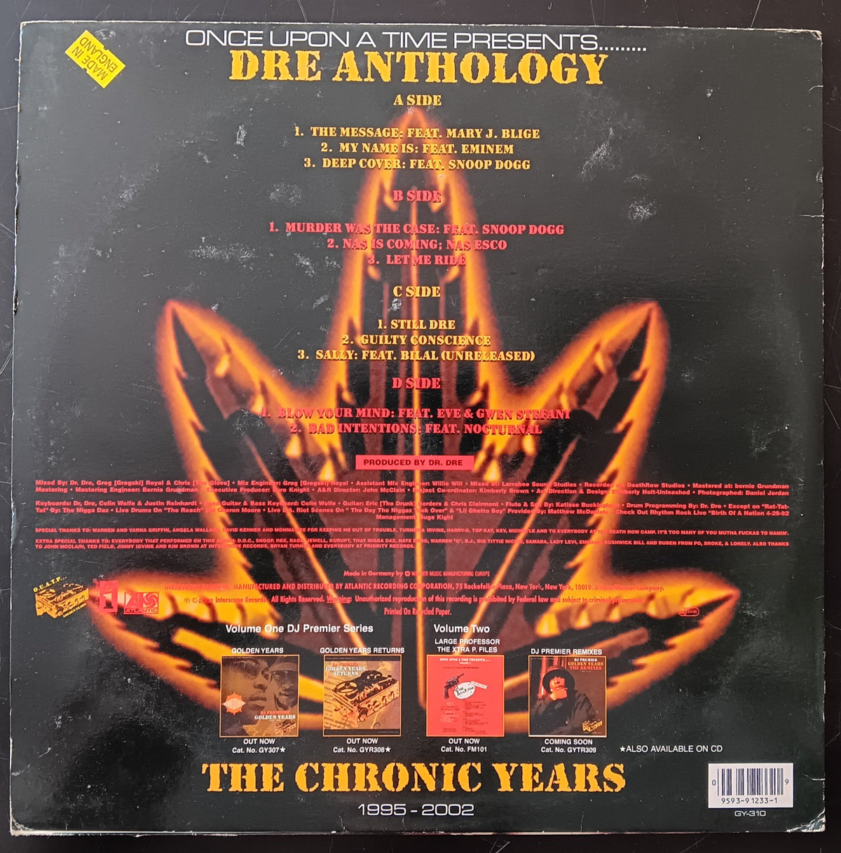 [Used LP] Dr. Dre / Anthology - The Chronic Years: 1995-2002