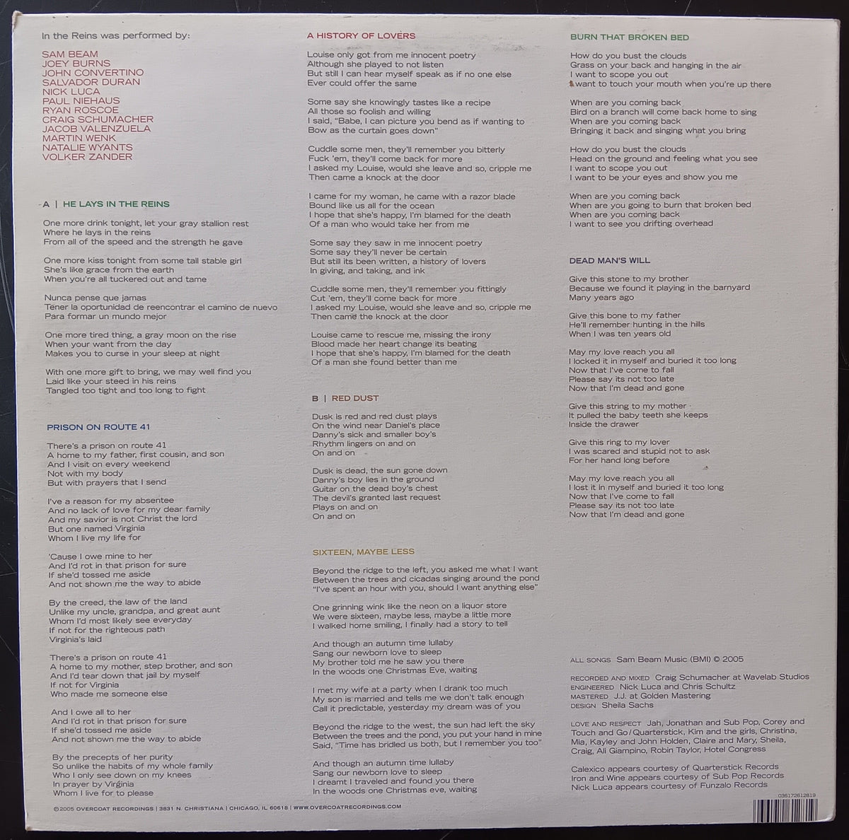[Used LP] Calexico and Iron & Wine / In The Reins