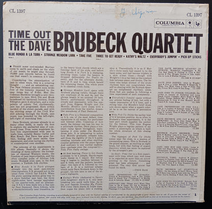 [Used LP] Dave Brubeck Quartet, The / Time Out