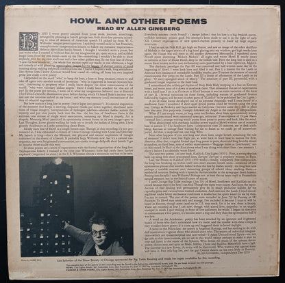 [Used LP] Ginsberg, Allan / Howl And Other Poems