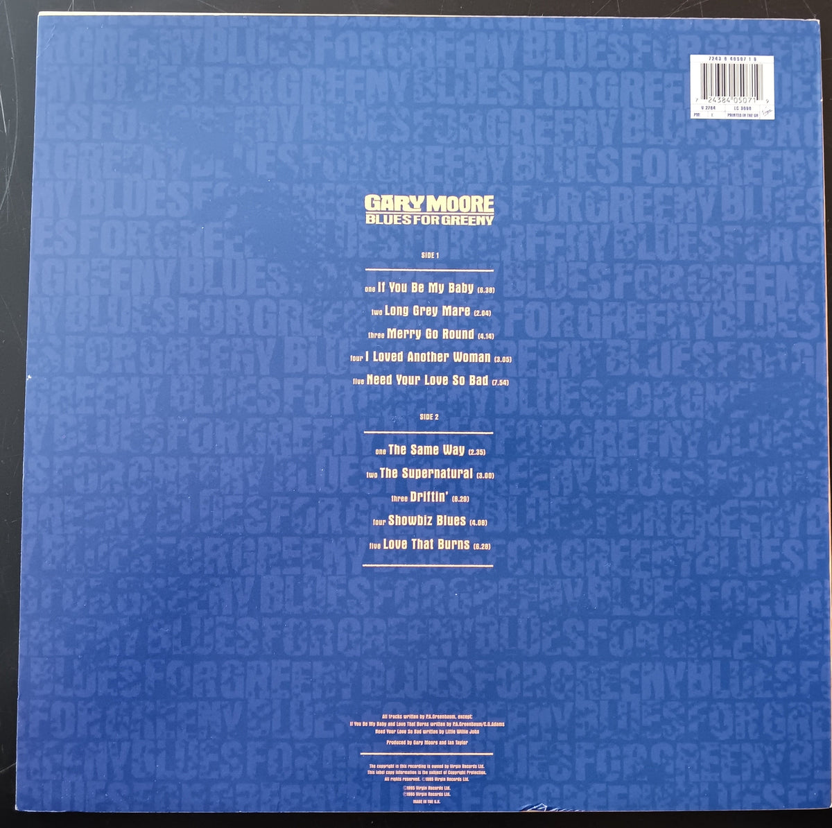 [Used LP] Moore, Gary / Blues For Greeny